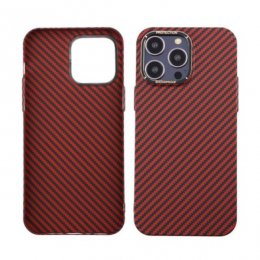 iPhone 14 Pro Max Kolfiber Skal Röd