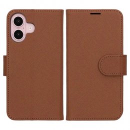 iPhone 16 Plånboksfodral med Stativ Brun