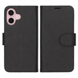 iPhone 16 Plånboksfodral med Stativ Svart