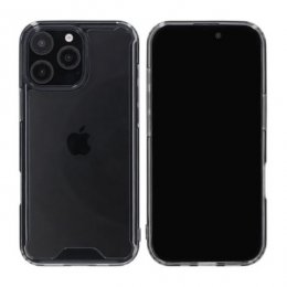 iPhone 16 Pro Max Mobilskal Stöttåligt Transparent Svart