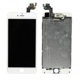 Phone 6 Plus komplett Skärm med LCD glas med delar vit