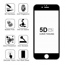 5D Skärmskydd iPhone 7, 8, SE 2020 Full Coverage