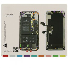 iphone xs max magnetisk skruvar matta skruvmatta guide reparation