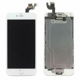iPhone 6 komplett LCD skärm med smådelar vit