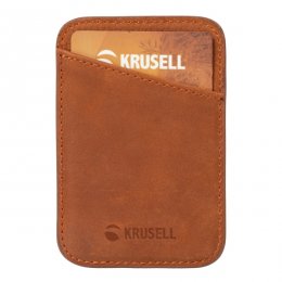 Krusell Magnetisk Korthållare för Smartphone - Brun