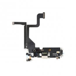 Phone 13 Pro Laddkontakt Flexkabel Vit Reservdel