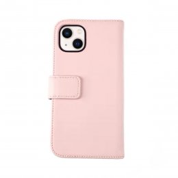rvelon iphone 13 mini plånboksfodral av äkta genuint läder hög kvalitet rosa färg
