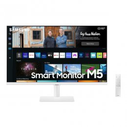 samsung 32 tum smart monitor 1920x1080 full hd 1080p 60hz bildskärm hdr 10 2x hdmi högtalare vit