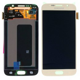 Samsung galaxy S6 Skärm amoled & touch Original guld