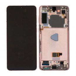 Samsung Galaxy S21 Plus SM G996B Skärm med LCD Display Original Violett