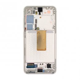 Samsung Galaxy S23 5G SM S911 Skärm med LCD Display Original Kräm vit