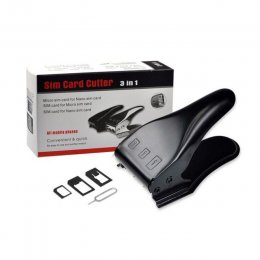 Universal 3 i 1 Sim / Micro Sim / Nano SIM-kort Cutter till mobil