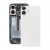 iPhone 16 Plus Baksida Glas med Magnet och Kameralins - Vit