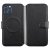 Rvelon iPhone 12 / 12 Pro TPU Läderfodral Ställ Minificka - Svart