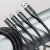 3-i-1 Kabel USB-A till Mikro/Type-C/Lightning