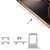 Knappar och Simkorthållare för iPhone 16 Pro/16 Pro Max - Vit