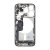 Mittenram med smådelar för iPhone 15 Pro - Vitt Titan OEM
