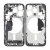 iPhone 15 Pro Back Cover Mittenram Original Svart med smådelar
