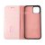 iPhone 13 Pro Max Plånboksfodral i Äkta Läder - Rosa