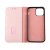 iPhone 13 Mini Plånboksfodral i Äkta Läder - Rosa