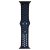 apple watch 42mm 44mm armband svart blå dykare