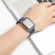 apple watch 40mm 42mm armband navy blå blue svart black