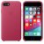 Apple Original ​Läderskal för iPhone 8 / 7 - Fuchsia