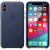 Apple läderfodral iPhone XS BLÅ - ORIGINAL