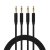 AUX kabel - Ljud kabel 3,5 mm - 1M Male till Male Svart