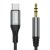 Dudao L11PROT 3.5mm Jack till USB-C kabel 1m Grå