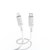 Dudao L5S USB-C till USB-C kabel 100W 1 Meter Vit-2