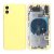 iPhone 11 Baksida med Komplett Ram Premium Gul