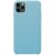 iphone 11 pro max silikonskal flytande silikon farg color flera val billigt hav blå blue