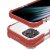 iphone 12 tpu plast genomskinlig svart skydd skal förstärkt stark extra röd red