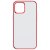 iphone 12 pro tpu skal case metall röd metallröd red finish totu soft jane series