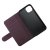 rvelon iphone 13 pro max magnetiskt plånboksfodral TPU PU artificiellt läder 4st kortfack färg mörk körsbär