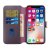 iPhone 15 Plus Plånboksfodral Läder Rvelon Lila