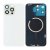 iPhone 15 Pro Max Baksida Glas med Magsafe Magnet Vit