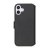 iPhone 16 Plus Plånboksfodral Äkta Läder Rvelon Svart