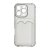 iPhone 16 Pro Max Mobilskal Stöttåligt med Korthållare Transparent Svart