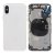 iPhone X Baksida med Komplett Ram Premium Silver