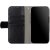 Melkco Wallet Case Plånboksfodral med 3 kortfack 1 kontantfack av polyuretan syntetiskt läder svart