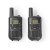 Nedis Walkie-Talkie 2 x handenheter 5km PTT VOX 2,5h Svart