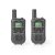 Nedis Walkie-Talkie 2 x handenheter 5km PTT VOX 2,5h Svart