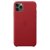 Apple iPhone 11 Pro Max Läderskal Original - (PRODUCT) Röd
