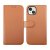 rv iphone 14 magnetiskt läderfodral tpu skal pc flipstand brun