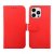 rv iphone 14 pro max genuint läder plånboksfodral 3 kortfack 1 kontantfack magentlås röd
