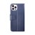 rv iphone 14 pro vegan pu-läder plånboksfodral 6 kortfack 1 kontantfack magnetlås blå