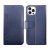 rv iphone 14 pro vegan pu-läder plånboksfodral 6 kortfack 1 kontantfack magnetlås blå