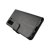 rv samsung galaxy s21 fe flip stand tpu pu plånboksfodral med skal kortfack sidofack svart
